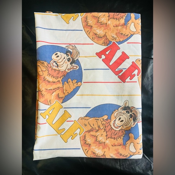 1986 Vintage ALF the Alien Twin Flatbed Bed Sheet - Picture 6 of 8